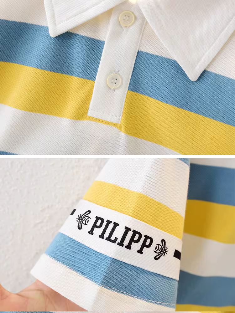 Bộ đồ hè cho bé trai, bộ quần áo trẻ em thời trang, trang phục đường phố trẻ trung, quần áo bé trai cá tính, áo ngắn tay trẻ em hợp xu hướng 2025 mới