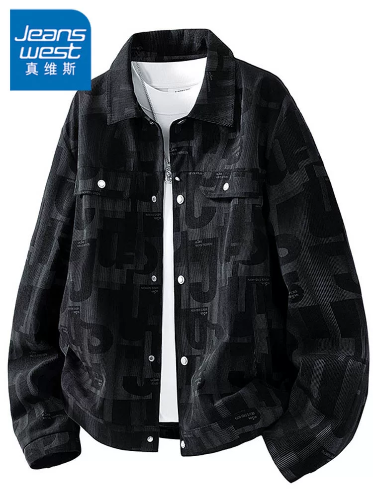 Áo khoác vải nhung cổ điển Jeanswest dành cho nam, áo khoác công sở đa năng, rộng rãi, cao cấp, phong cách thường ngày mùa xuân thu.