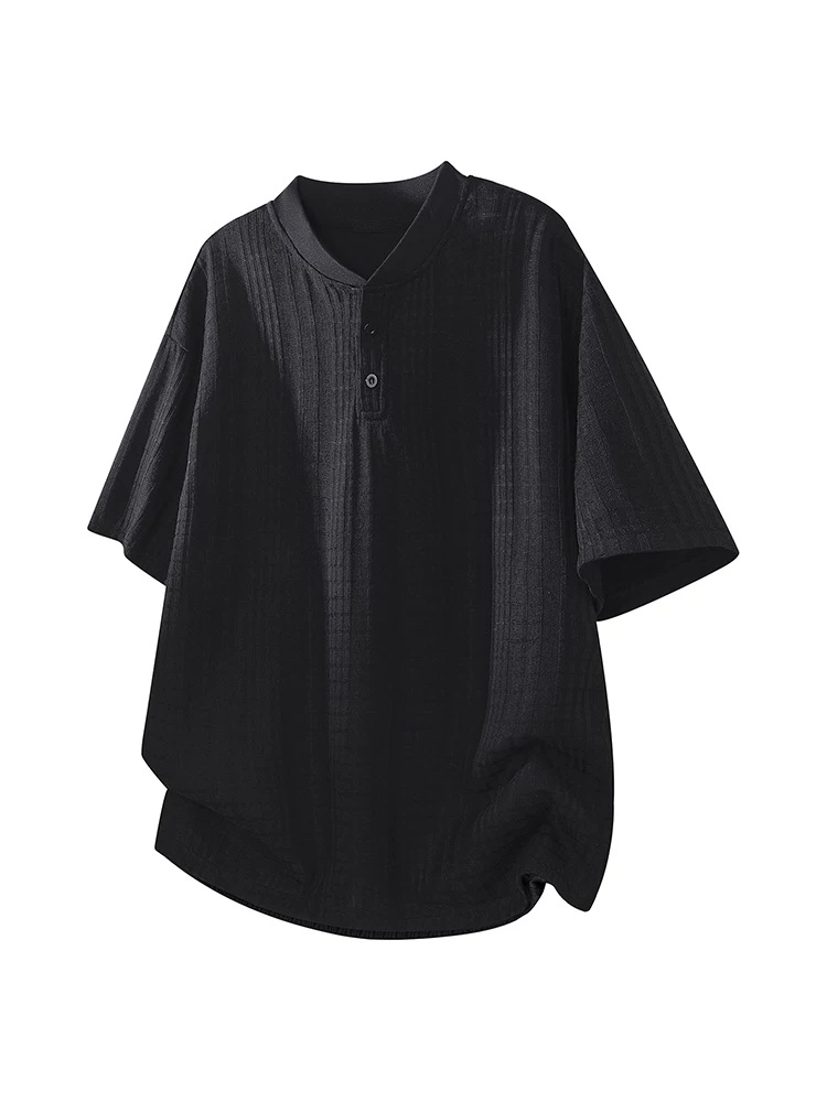 Áo thun nam nửa khóa kéo kiểu Mỹ của Jeanswest, mùa xuân hè, thương hiệu thời trang cao cấp, phong cách và cá tính, tay ngắn rộng rãi và thoáng khí.