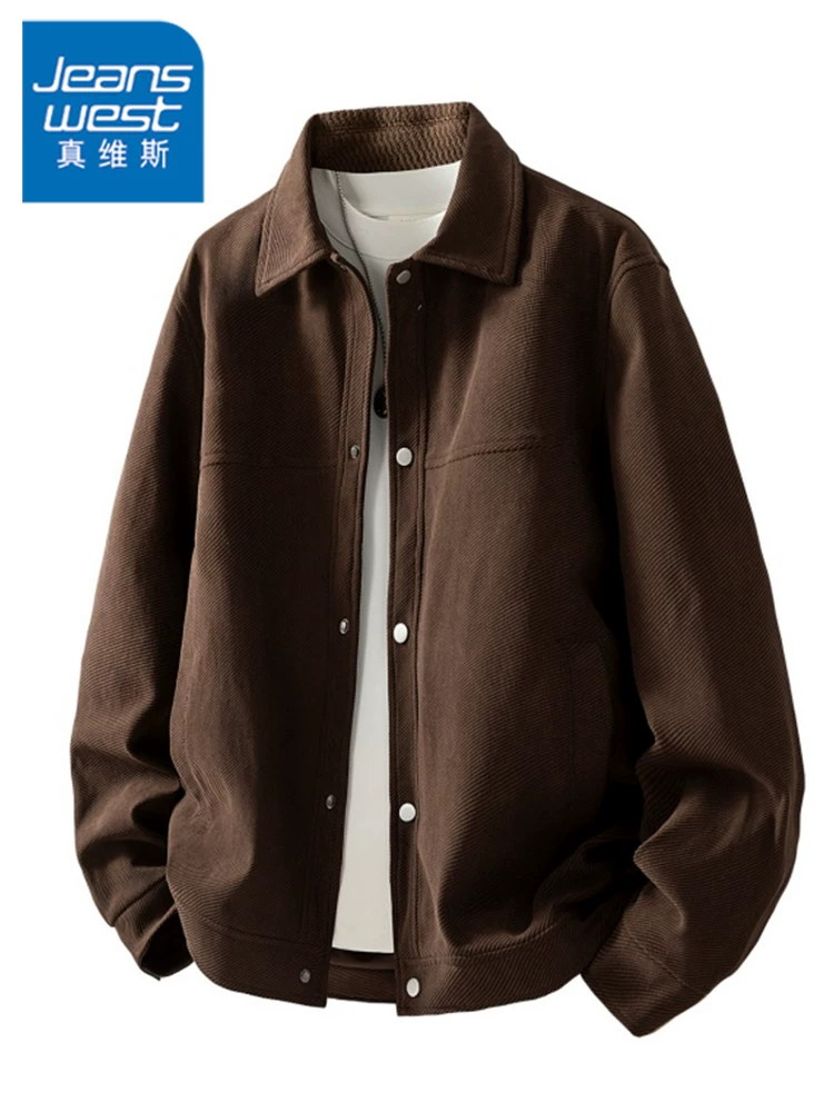 Áo khoác nam cao cấp kiểu Mỹ của Jeanswest, mẫu mới xuân thu 2026, áo khoác thời trang cá tính, phong cách casual.