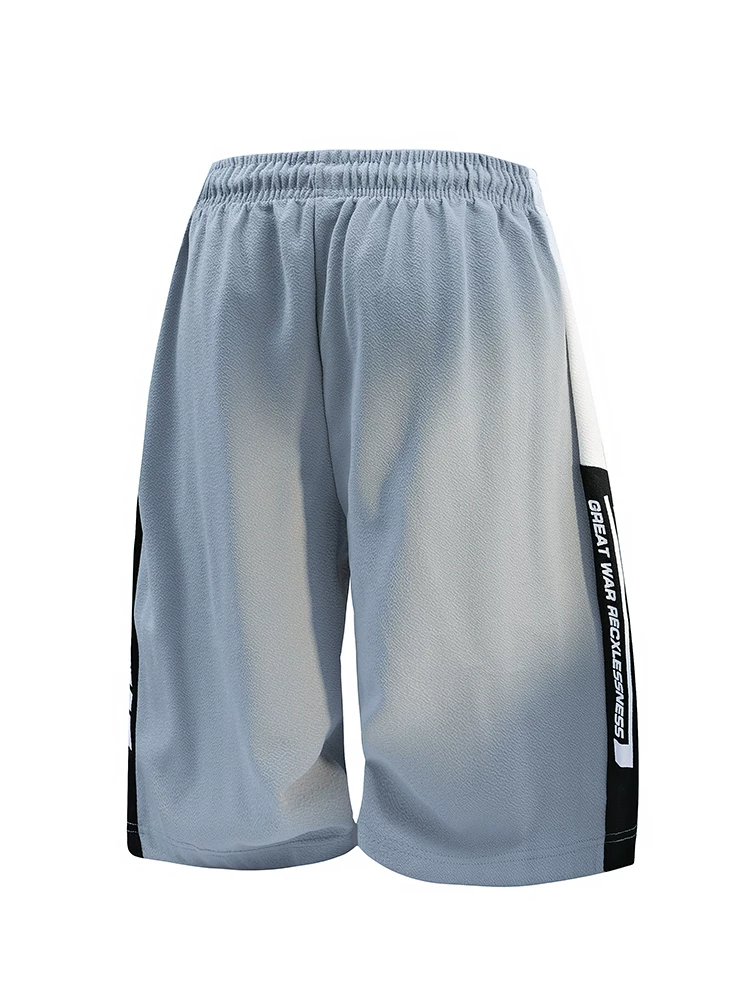 Quần short dây rút phối màu phong cách Mỹ của Jeanswest dành cho nam, quần năm điểm rộng rãi, thoáng khí, cao cấp, phong cách thường ngày mùa hè.