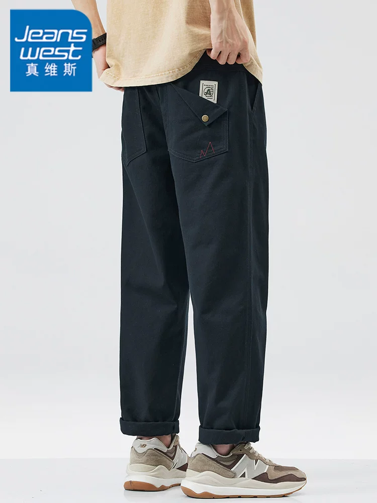 Quần dài nam Jeanswest 2026 kiểu Mỹ mới, dáng thẳng, chất liệu cao cấp, thời trang, xu hướng mùa xuân hè, dáng rộng.
