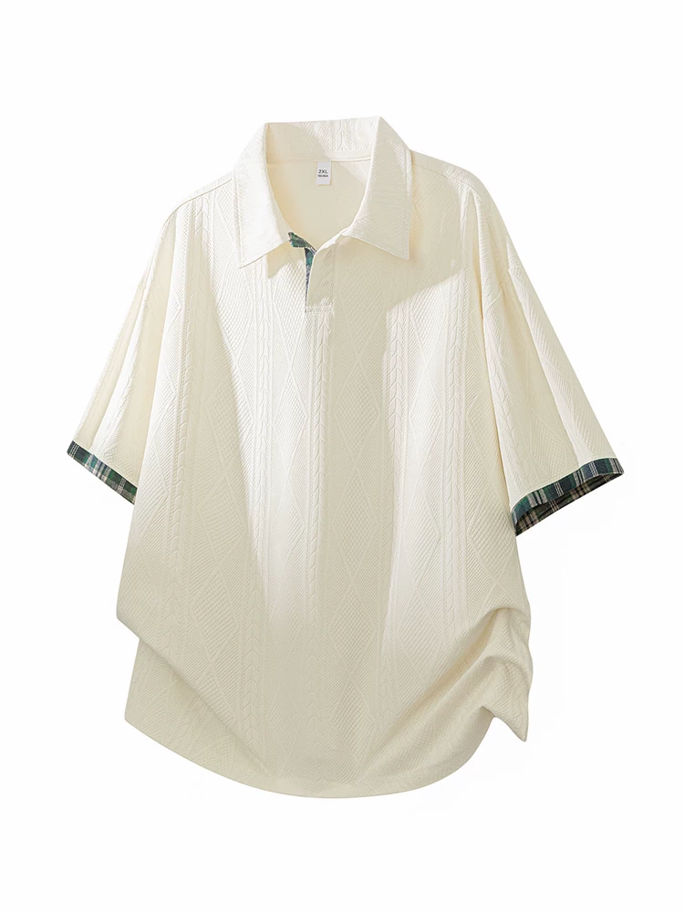 Áo polo nam Jeanswest kiểu Mỹ phối màu jacquard, thương hiệu thời trang mùa hè, chất liệu cao cấp, dáng rộng, tay ngắn thoáng khí.