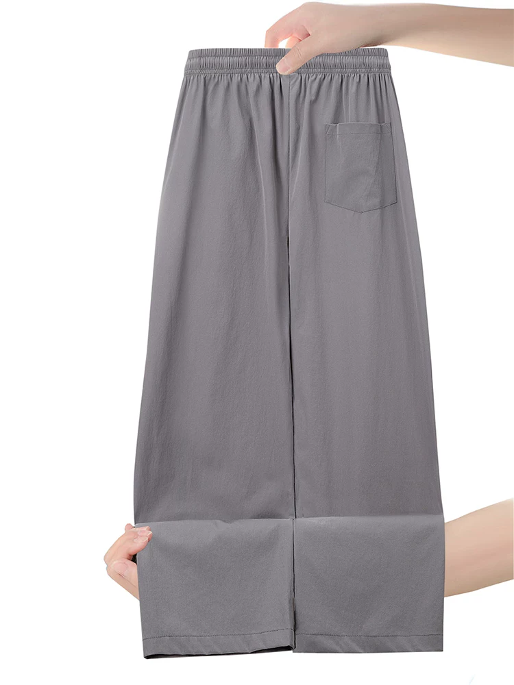 Quần dài nam Jeanswest chất liệu lụa đá thoáng khí, dáng suông, phong cách thường ngày, mùa hè, rộng rãi, thân thiện với da, nhanh khô, mát mẻ.