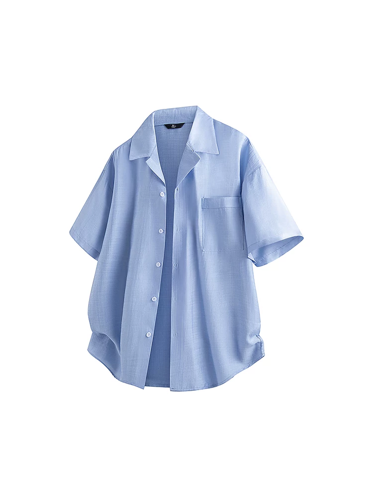 Áo sơ mi ngắn tay cao cấp của Jeanswest dành cho nam, áo sơ mi thương hiệu thời trang thoáng khí, rộng rãi, thoải mái cho mùa xuân hè.