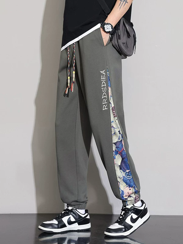 Quần học sinh nam Jeanswest màu đen dập nổi, quần jogger sọc mỏng mùa hè dành cho thanh thiếu niên.