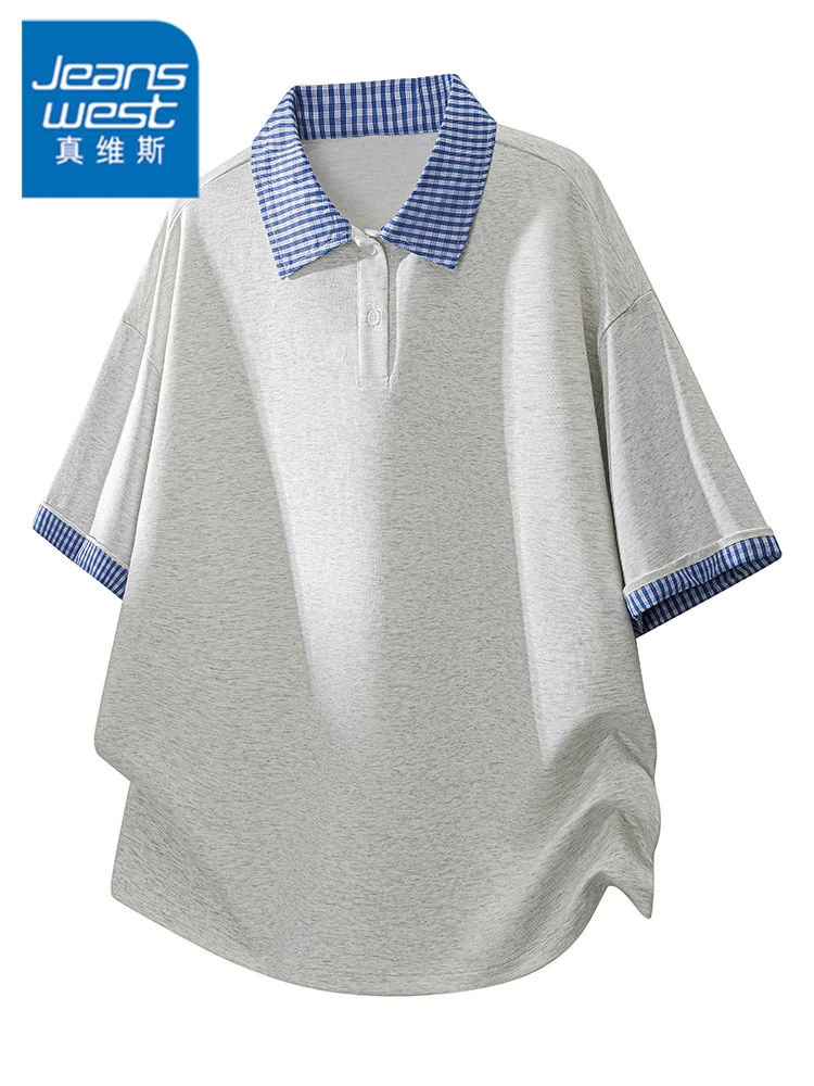Áo polo nam Jeanswest kiểu Mỹ phối màu, mẫu mới hè 2026, thương hiệu thời thượng, dáng rộng, chất liệu cao cấp.