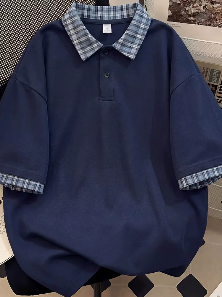 Áo thun kẻ sọc phối màu phong cách Mỹ của Jeanswest dành cho nam, áo sơ mi POLO cao cấp, rộng rãi, thoáng khí, hợp thời trang mùa hè.