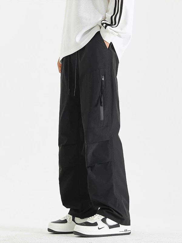Quần chiến thuật màu xanh quân đội Jeanswest, quần cargo lính dù dành cho nam, phong cách xuân thu, dáng suông rộng, thích hợp đi bộ đường dài ngoài trời.