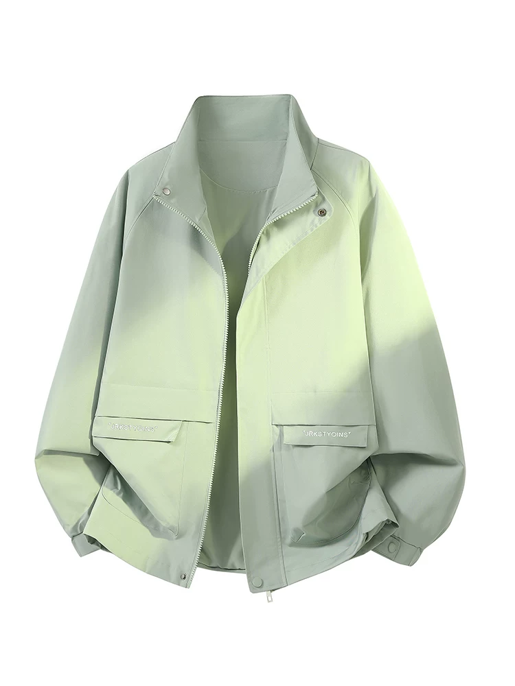 Áo khoác cổ đứng phong cách Mỹ của Jeanswest dành cho nam, mùa xuân thu, thương hiệu thời thượng cao cấp, áo khoác ngoài rộng rãi, cá tính và sành điệu.