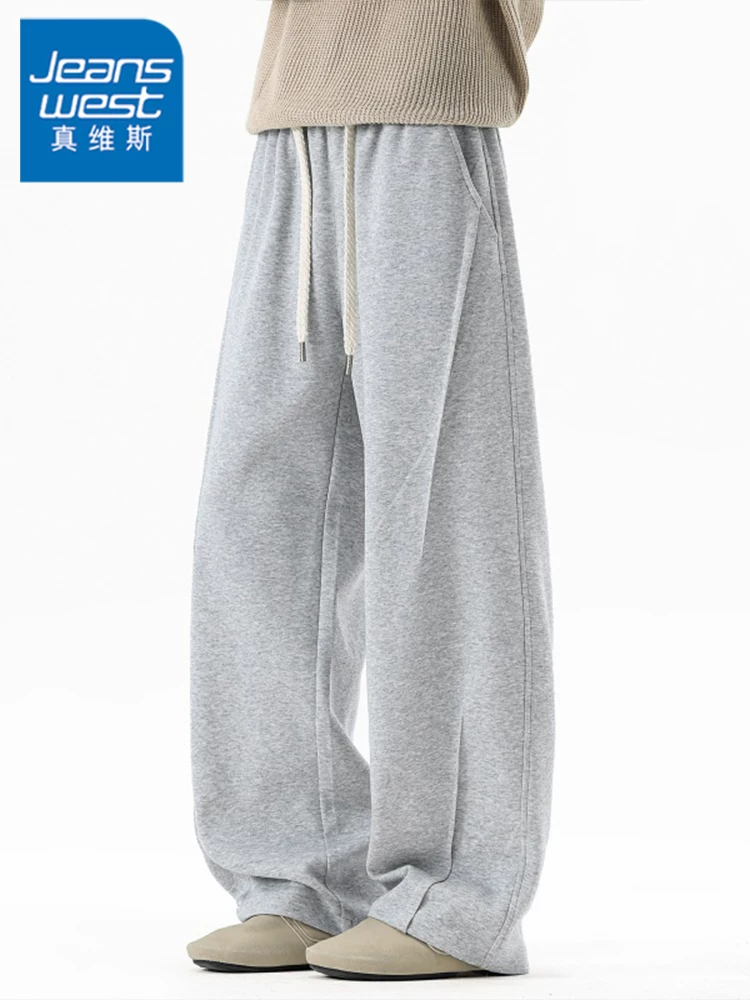 Quần dài ống rộng cao cấp Jeanswest dành cho nam, phong cách Mỹ thời thượng, chất liệu thoáng mát, thích hợp cho mùa xuân và mùa thu.