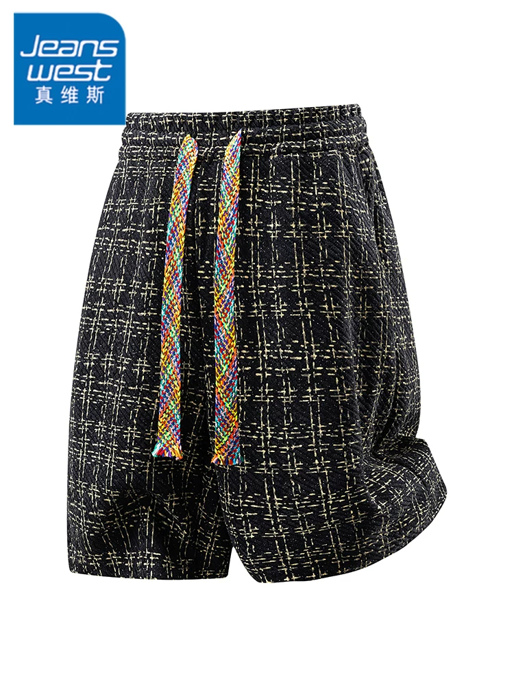 Quần short mỏng năm phần cao cấp của Jeanswest dành cho nam, thương hiệu thời trang mùa hè, thân thiện với làn da, thoáng khí, quần short thể thao ngoài trời.