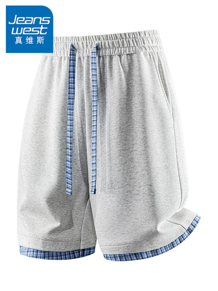 Quần short thể thao nhanh khô, thân thiện với da, thoáng khí, có dây rút, năm phần, dành cho nam giới, quần short mỏng, rộng rãi, thoải mái cho mùa hè.