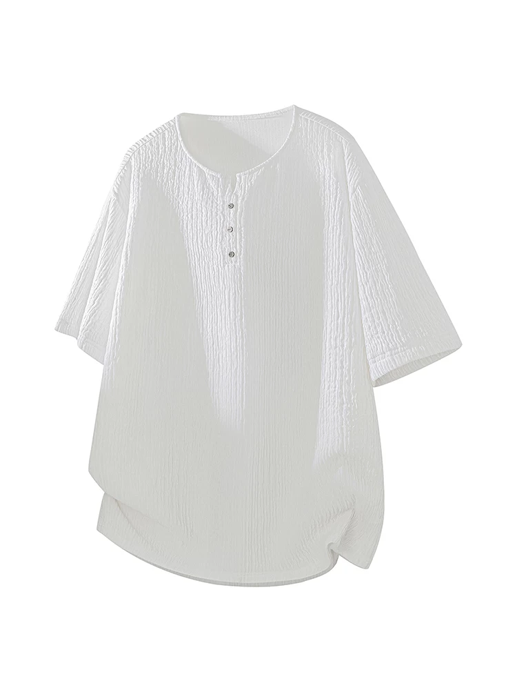 Áo thun dáng rộng cao cấp màu trơn phong cách Mỹ của Jeanswest dành cho nam, áo thun ngắn tay thân thiện với làn da, thoáng khí, hợp thời trang mùa hè.