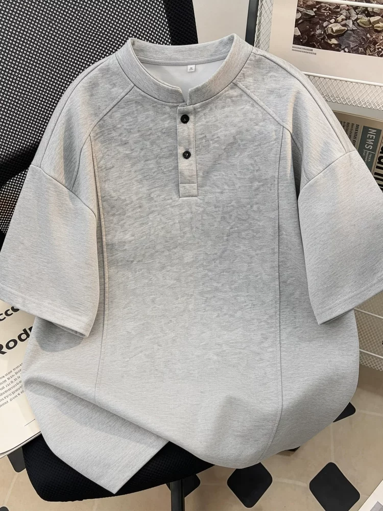 Áo thun thương hiệu thời trang cao cấp phong cách Mỹ của Jeanswest dành cho nam, áo thun mùa hè dáng rộng, đa năng, màu trơn, thoáng khí, thân thiện với làn da, tay ngắn.