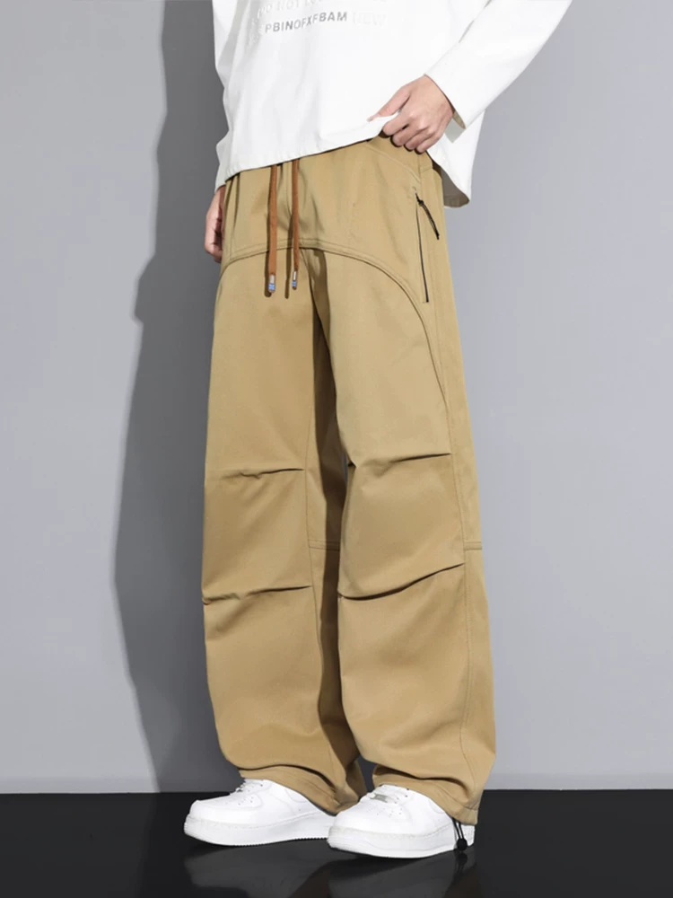 Quần công sở ống rộng kiểu Mỹ của Jeanswest dành cho nam, mùa xuân thu, thương hiệu thời thượng cao cấp, quần dài dáng rộng thoải mái, đa năng.