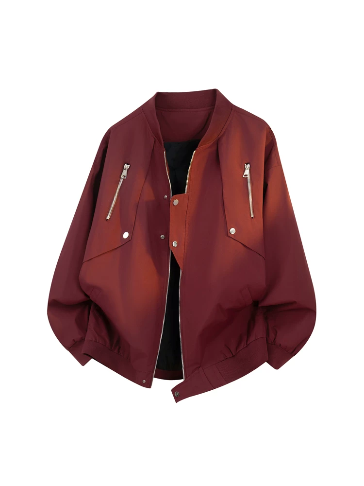 Áo khoác cổ bóng chày phong cách Mỹ thời thượng của Jeanswest dành cho nam, áo khoác ngoài thông thường rộng rãi, chống gió, mới dành cho mùa xuân và mùa thu.