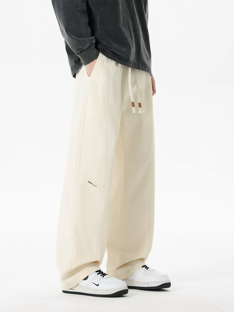 Quần dài ống rộng chất liệu cotton 100% cao cấp Jeanswest dành cho nam, kiểu dáng Mỹ, thoải mái, đa năng, thích hợp cho mùa xuân và mùa thu.