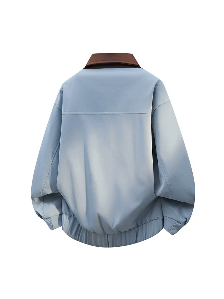 Áo khoác cổ điển kiểu Mỹ của Jeanswest dành cho nam, áo khoác màu đen dáng rộng, đa năng, phong cách thường ngày, cao cấp dành cho mùa xuân và mùa thu.