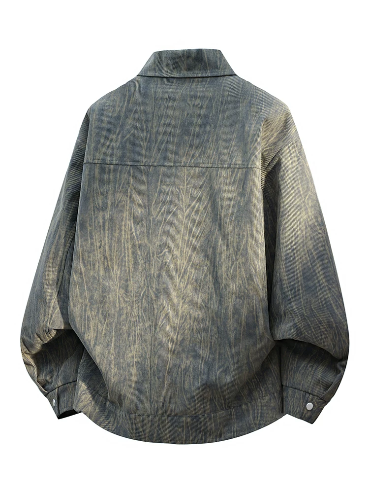 Áo khoác nam chất liệu corduroy phong cách Mỹ của thương hiệu Jeanswest, mẫu mới xuân thu 2026, áo khoác lót lông thời trang.