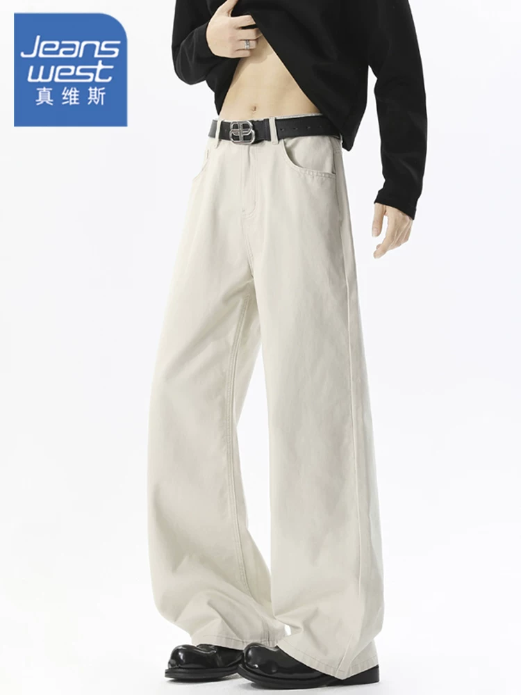Quần dài nam Jeanswest kiểu Mỹ cao cấp 100% cotton, dáng thẳng, phong cách thường ngày, xu hướng xuân thu, thương hiệu thời trang, dáng rộng, chất liệu mềm mại.