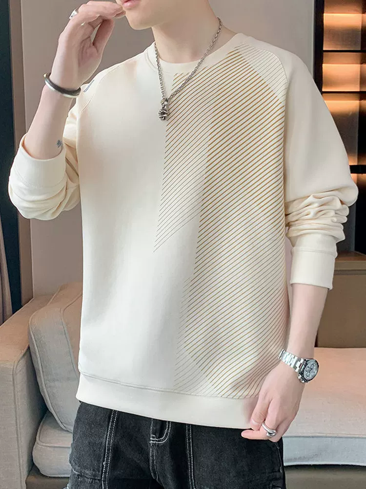 Áo nỉ cổ tròn thương hiệu thời trang phong cách Mỹ của Jeanswest dành cho nam, mẫu mới xuân thu 2026, áo kiểu dáng rộng cao cấp.