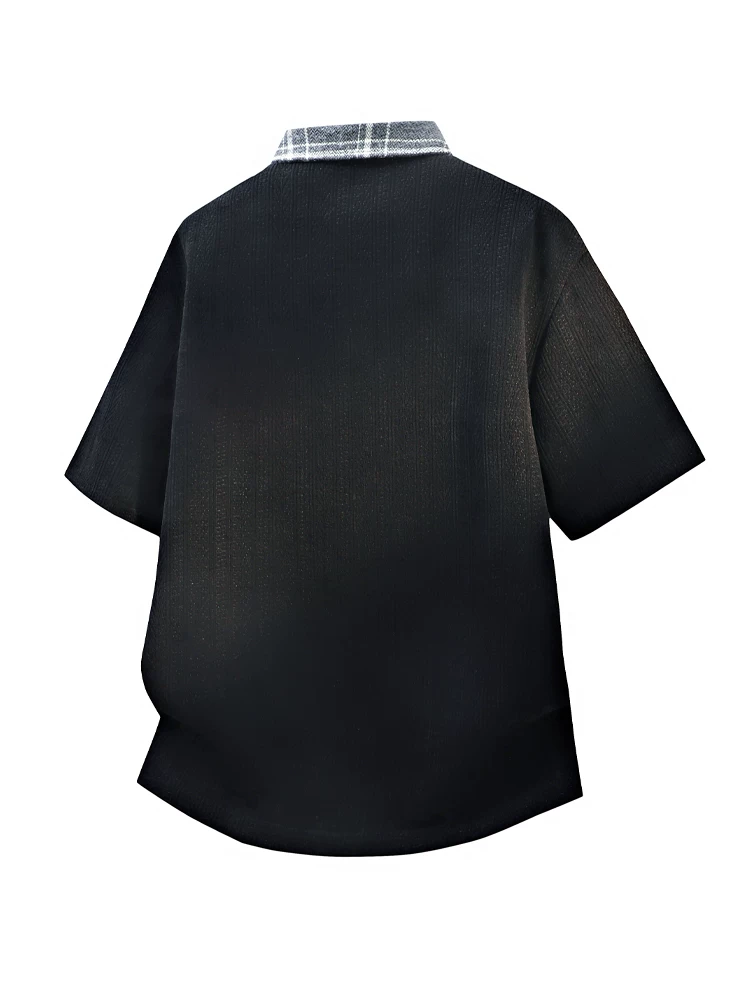 Áo thun nam Jeanswest kiểu Mỹ, chất liệu jacquard phối màu, cảm giác cao cấp mùa hè, dáng rộng, thoáng khí, thân thiện với làn da, tay ngắn, thương hiệu thời thượng.