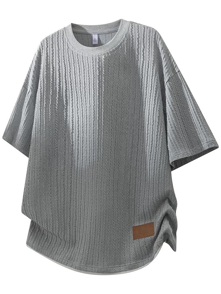 Áo thun cổ tròn tay ngắn kiểu Mỹ của Jeanswest dành cho nam, áo thun dáng rộng thời trang cao cấp mùa xuân hè.