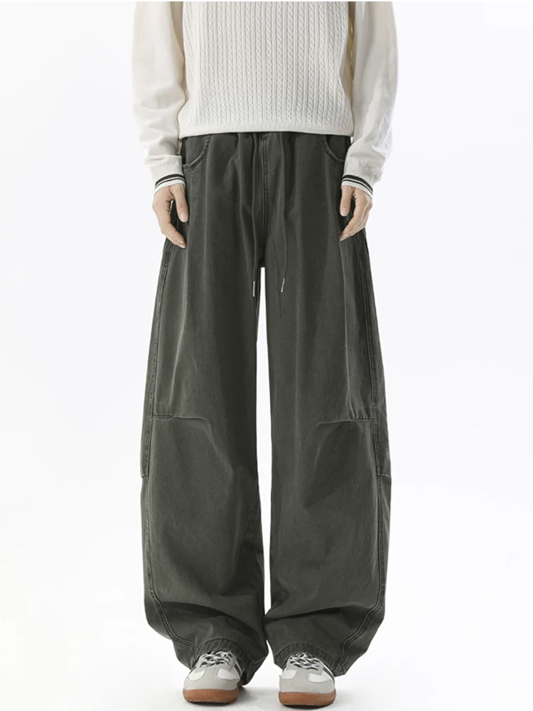 Quần dài nam Jeanswest phong cách Mỹ, chất liệu 100% cotton, dáng thẳng, phong cách thường ngày, thích hợp cho mùa xuân thu, cảm giác cao cấp, dáng rộng và rũ mềm.