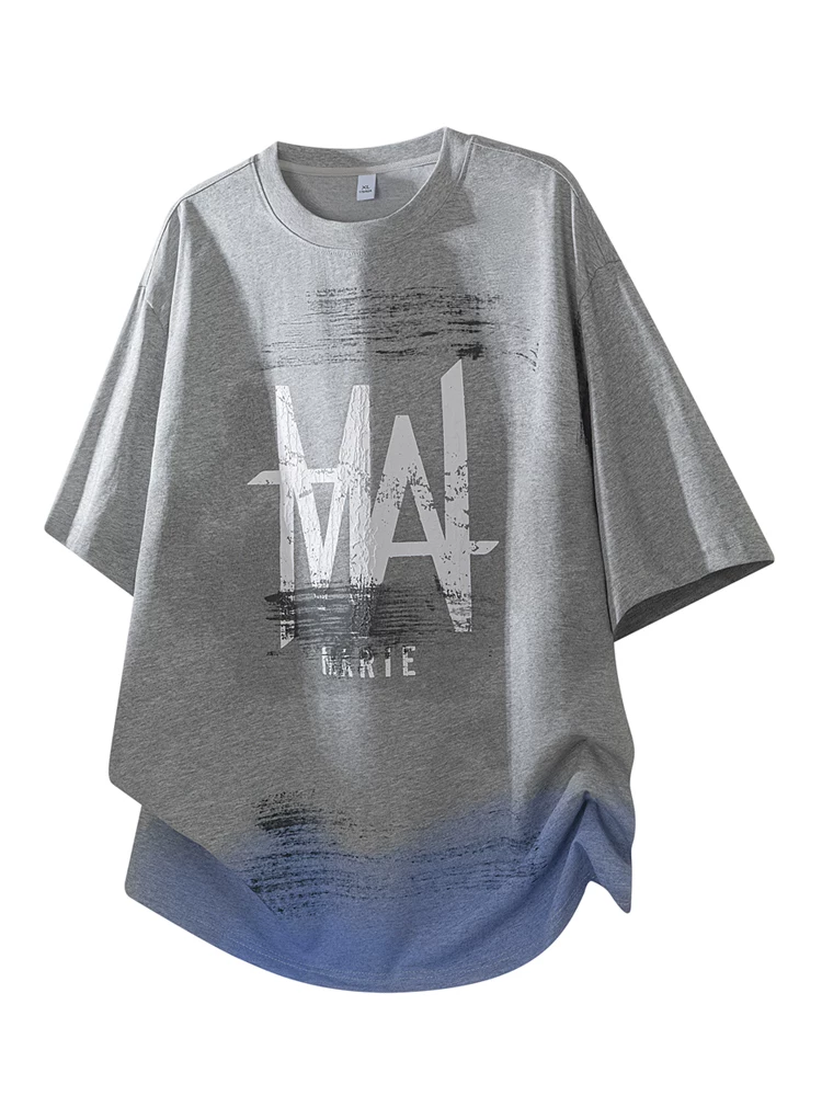 Áo thun cổ tròn phối màu phong cách Mỹ của Jeanswest dành cho nam, thương hiệu thời thượng mùa hè, cảm giác cao cấp, áo ngắn tay dáng rộng thoải mái.