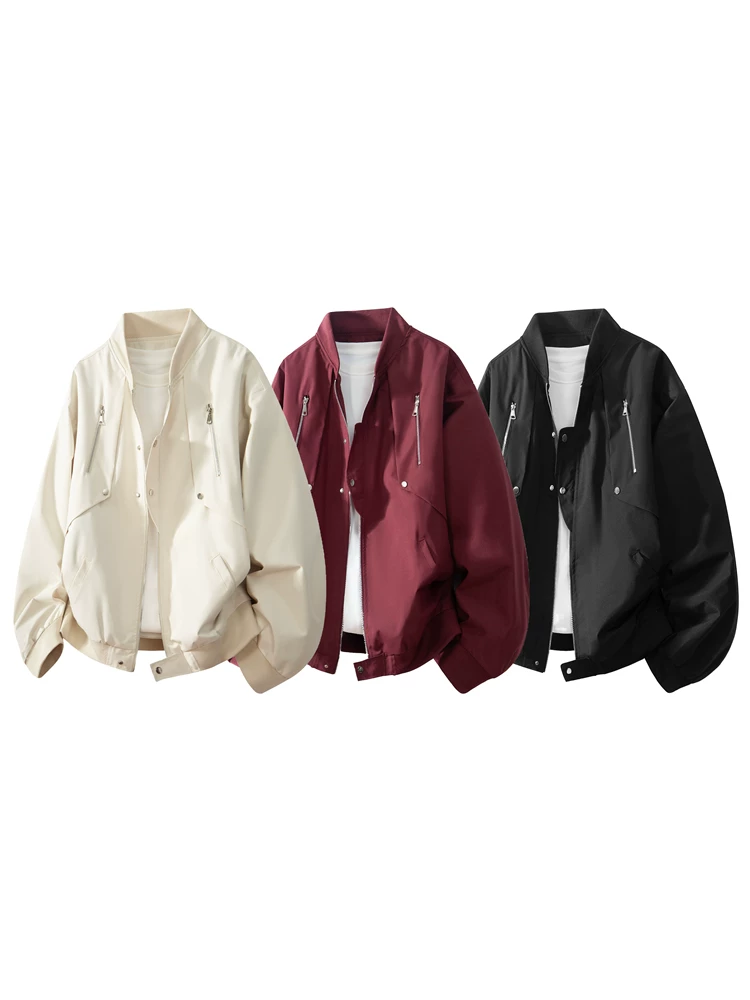 Áo khoác cổ bóng chày kiểu Mỹ mới của Jeanswest 2026 dành cho nam, mùa xuân thu, thương hiệu thời trang cao cấp, áo khoác ngoài rộng rãi, phong cách thường ngày.