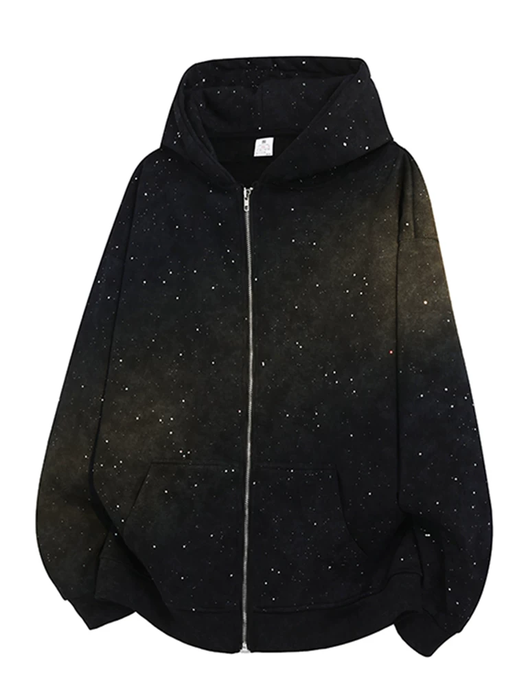 Áo khoác nam cao cấp phong cách Mỹ Jeanswest Starry Sky, áo khoác có mũ cao cấp mùa xuân thu.