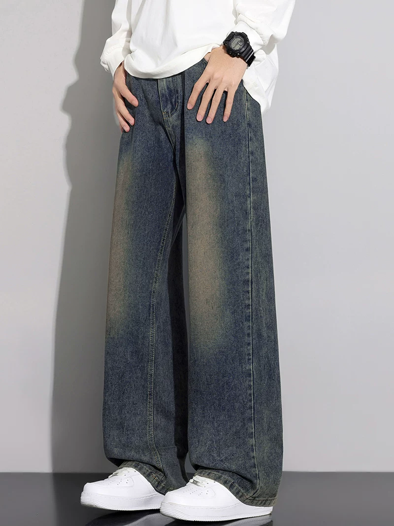 Quần jeans ống đứng nam Jeanswest phong cách đường phố Mỹ, chất liệu washed, xu hướng mới xuân thu 2026, thương hiệu thời trang cá tính, quần dài.