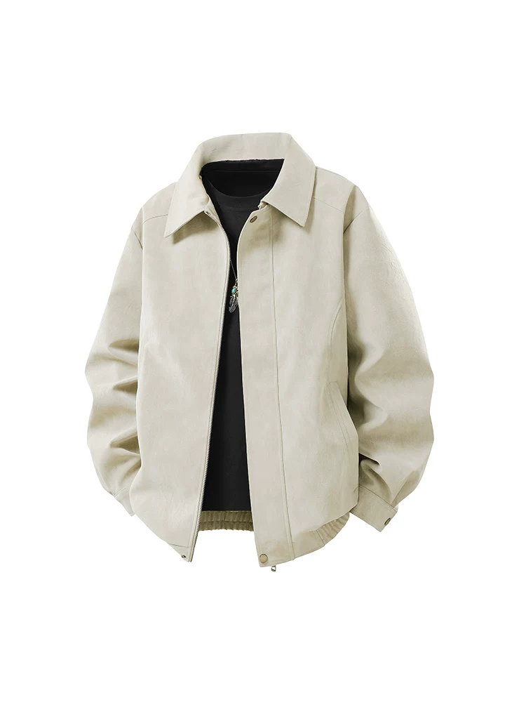 Áo khoác da PU cổ điển kiểu Mỹ của Jeanswest dành cho nam, mùa xuân và mùa thu, áo khoác thương hiệu thời trang cao cấp, rộng rãi, phong cách và hợp thời trang.
