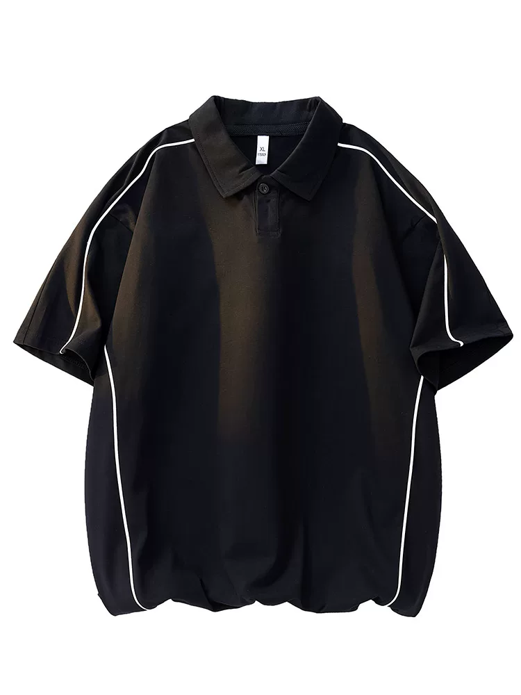 Áo thun lụa băng cổ bẻ phong cách Mỹ của thương hiệu thời trang Jeanswest dành cho nam, áo polo đa năng, rộng rãi, thoáng khí, thân thiện với làn da, mùa hè.