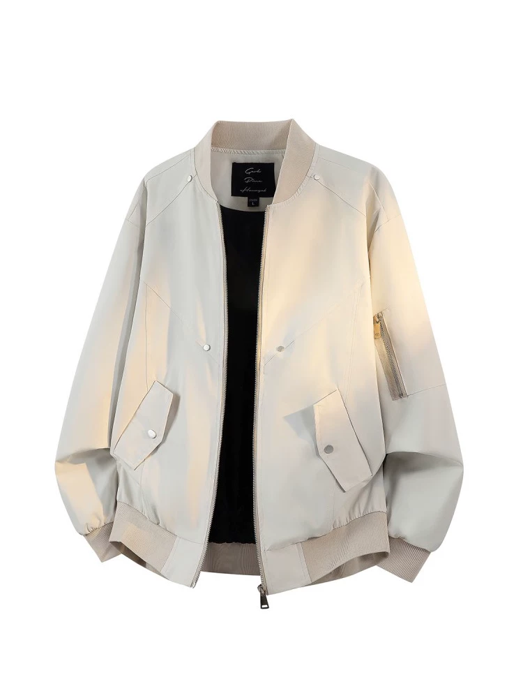 Áo khoác nam kiểu Mỹ cổ bóng chày của Jeanswest, mẫu mới xuân thu 2026, thương hiệu thời thượng cao cấp, dáng rộng.
