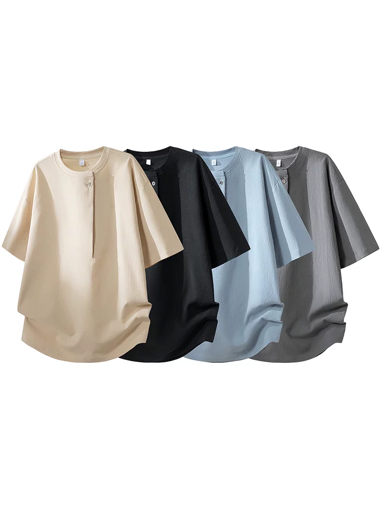 Áo thun cổ tròn thương hiệu thời trang phong cách Mỹ của Jeanswest dành cho nam, kiểu dáng rộng rãi cao cấp mùa hè, đa năng, thoáng khí, thân thiện với làn da, áo ngắn tay.