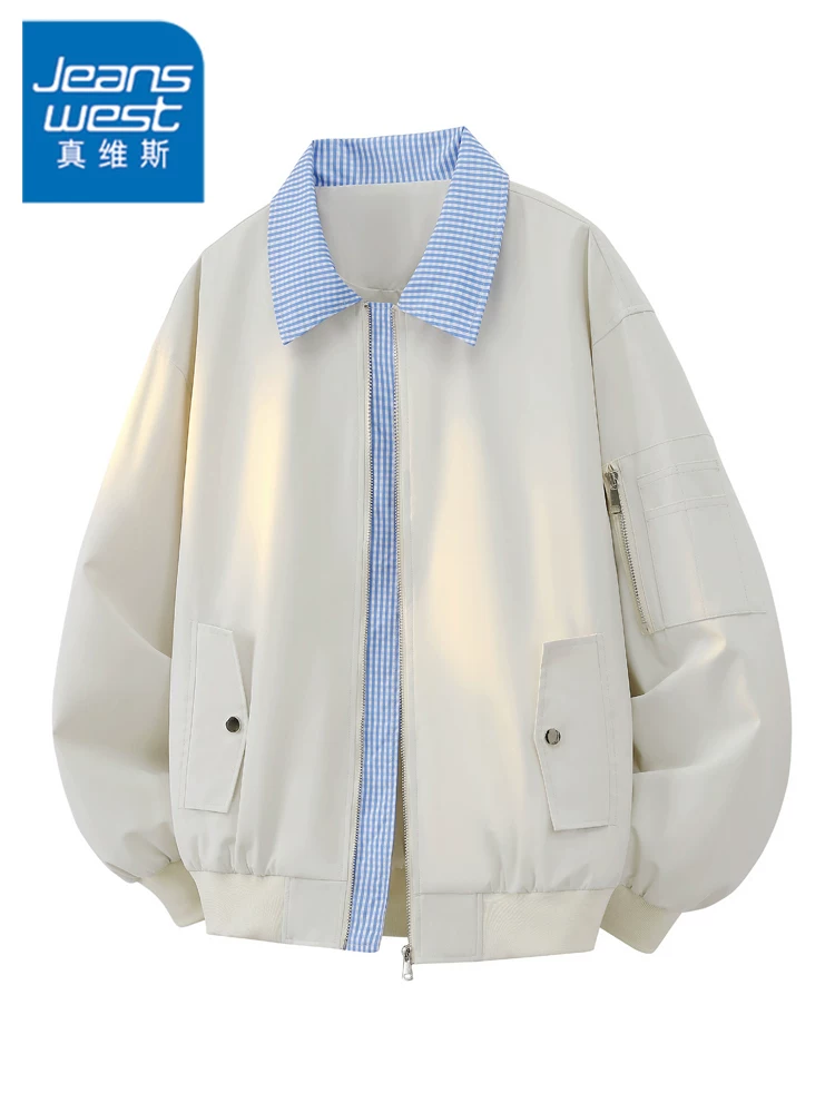 Áo khoác nam Jeanswest kiểu Mỹ phối màu, thương hiệu thời trang xuân thu, cao cấp, sành điệu, đa năng.