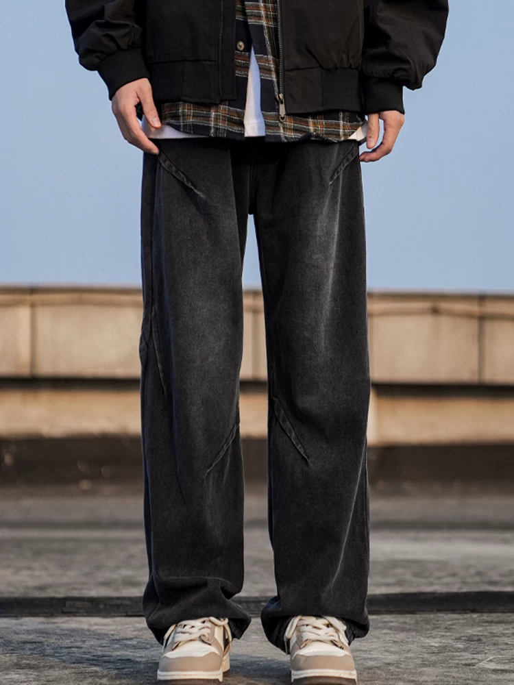 Quần jeans nam cao cấp phong cách Mỹ của Jeanswest, mẫu mới xuân thu 2026, thương hiệu thời thượng, dáng rộng, dài.
