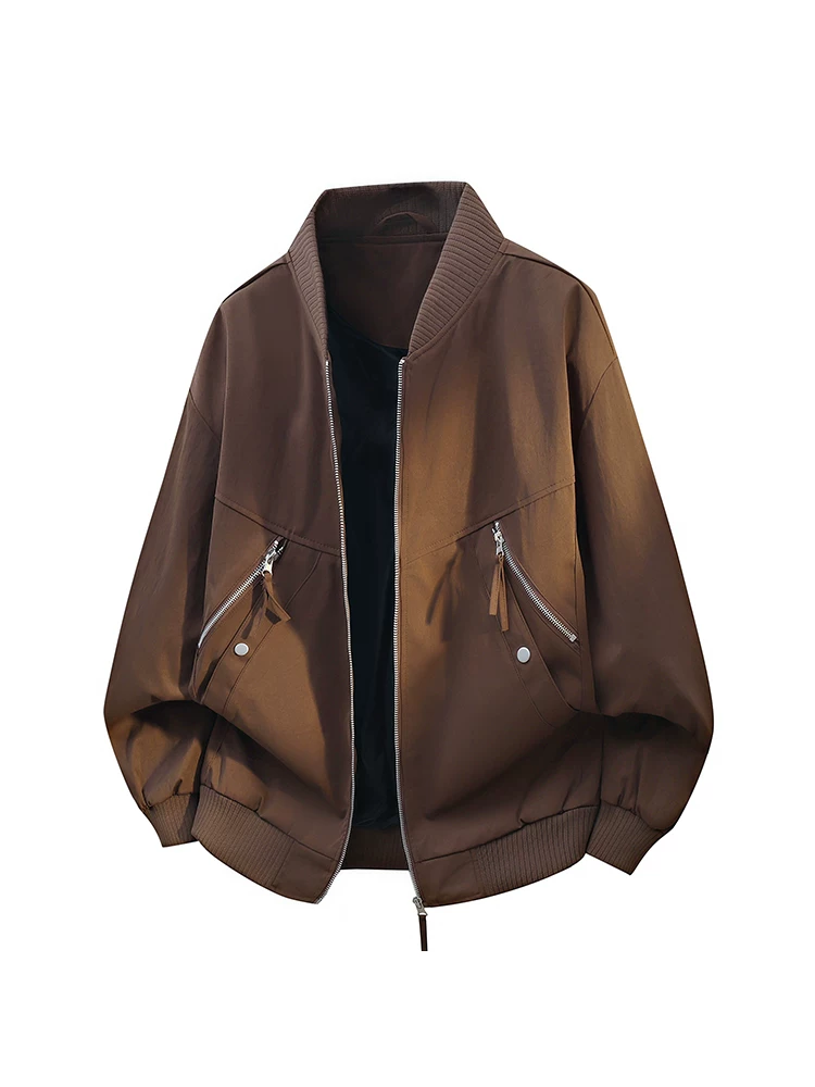 Áo khoác bóng chày kiểu Mỹ của Jeanswest dành cho nam giới, áo khoác dáng rộng phong cách đường phố mùa xuân và mùa thu.