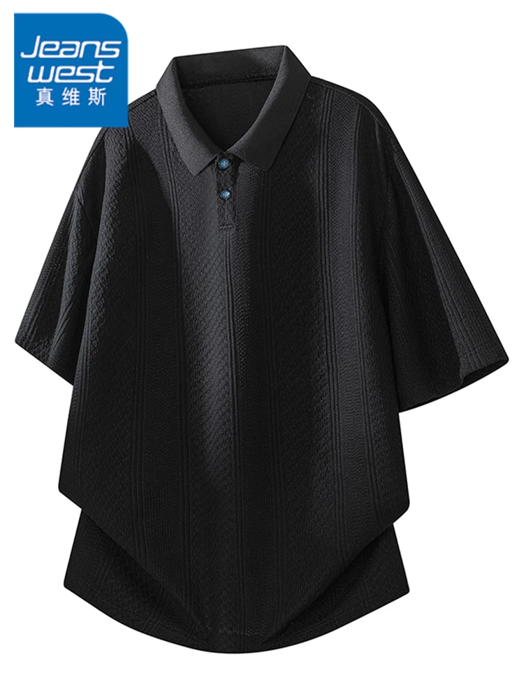 Áo polo ngắn tay thoáng khí cao cấp của Jeanswest dành cho nam, áo kiểu dáng rộng rãi, hợp thời trang mùa xuân hè.