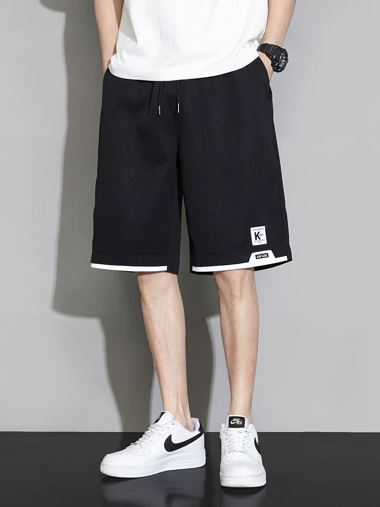 Quần short nhanh khô chất liệu lụa băng Jeanswest dành cho nam, quần năm phần mỏng thoáng mát mùa hè, quần dài vừa phải rộng rãi đa năng dành cho học sinh.