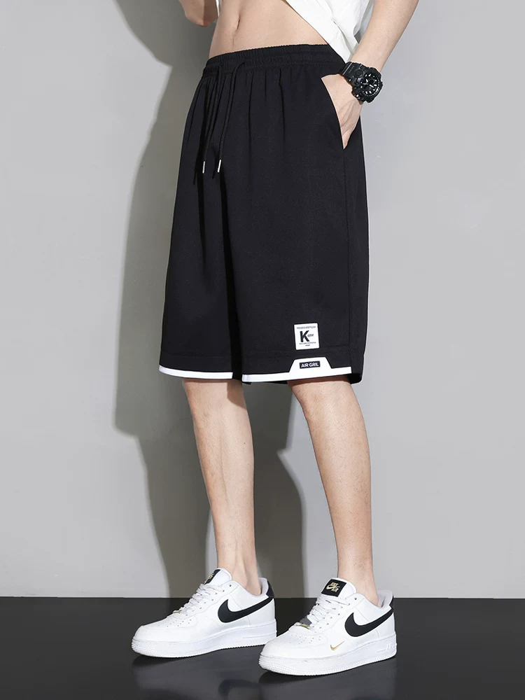 Quần short nhanh khô chất liệu lụa băng Jeanswest dành cho nam, quần năm phần mỏng thoáng mát mùa hè, quần dài vừa phải rộng rãi đa năng dành cho học sinh.