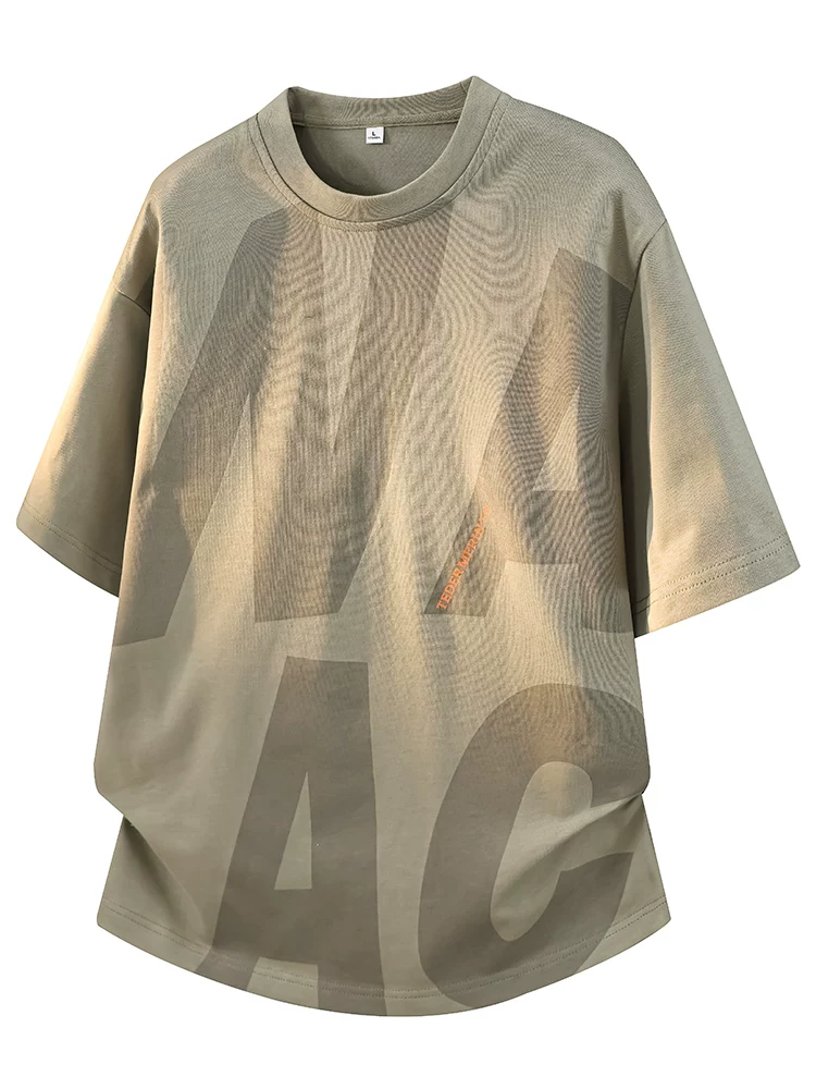 Áo thun cổ tròn dáng rộng phong cách Mỹ của Jeanswest dành cho nam, thương hiệu thời trang cao cấp mùa hè, áo ngắn tay thoáng khí và thân thiện với làn da.