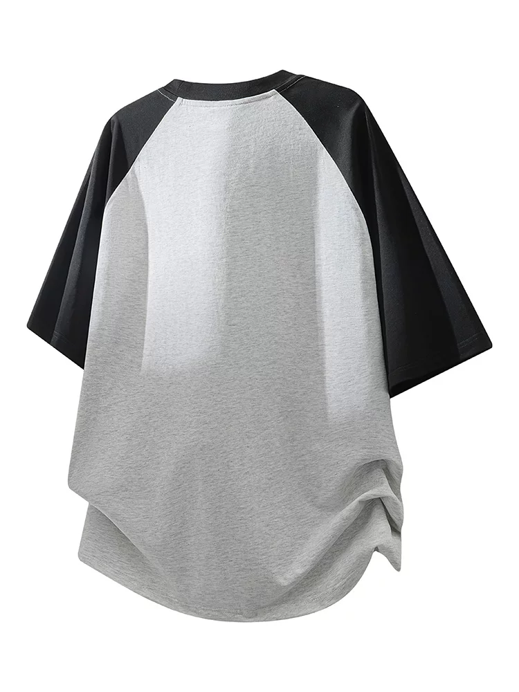 Áo thun cổ tròn phối màu giản dị của Jeanswest dành cho nam, thương hiệu hợp thời trang mùa hè, phong cách và cao cấp, dáng rộng, thoáng khí, tay ngắn thân thiện với làn da.