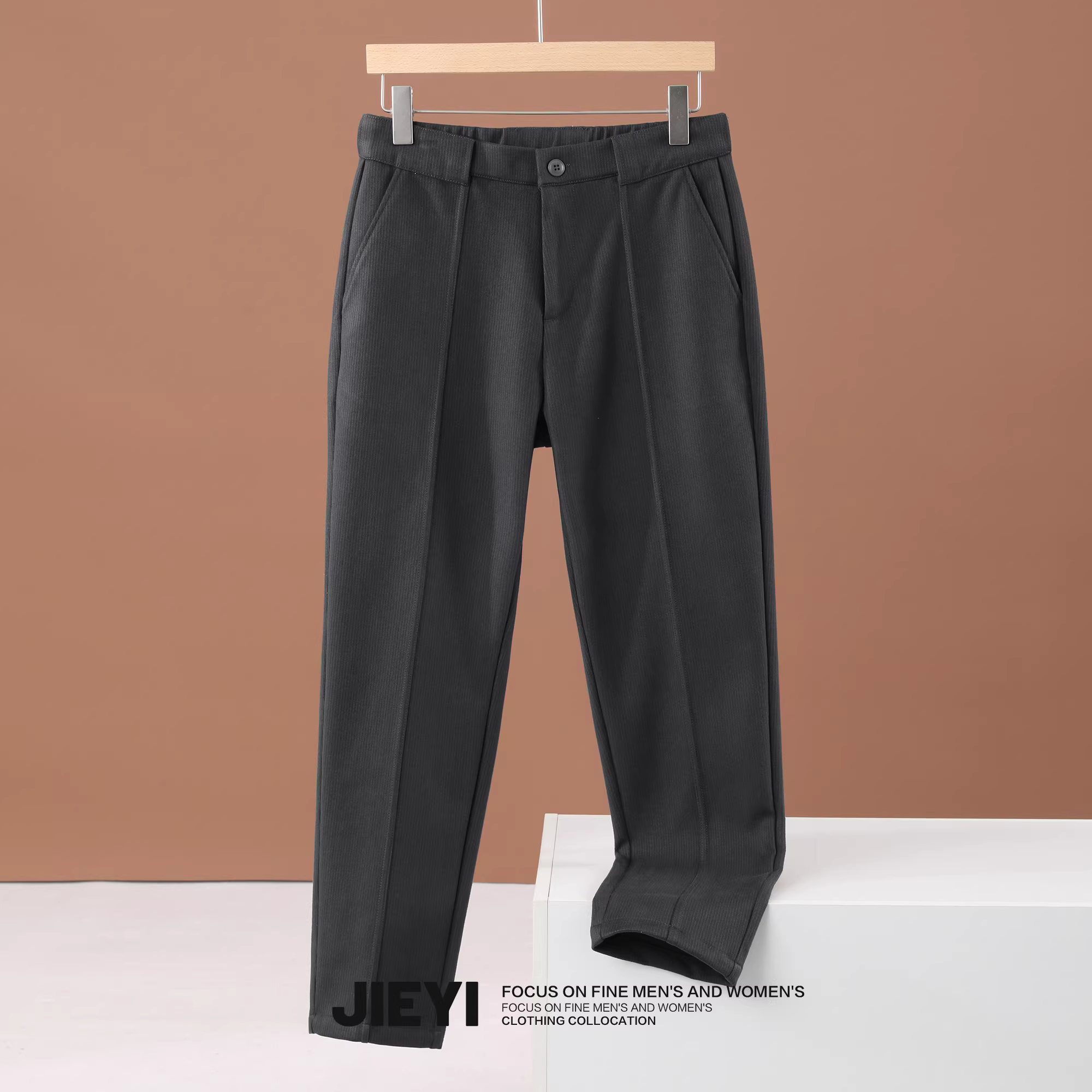 Ưu đãi đặc biệt: Quần len chải kỹ nam, quần âu dáng suông đơn giản cổ điển, quần dài giữ ấm mùa đông và chống lạnh.