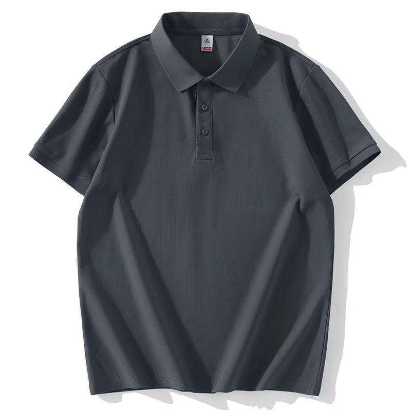 Áo thun cổ trụ đa năng, thoải mái dành cho nam giới trẻ, áo polo ôm dáng thoáng mát mùa hè dành cho nam