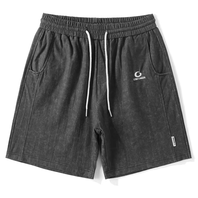 Ưu đãi đặc biệt: Quần short ống đứng chất liệu vải wax in họa tiết cổ điển, dáng rộng, thêu hình bông tuyết, kiểu dáng thời trang, thương hiệu nổi tiếng, dài ngang đùi.