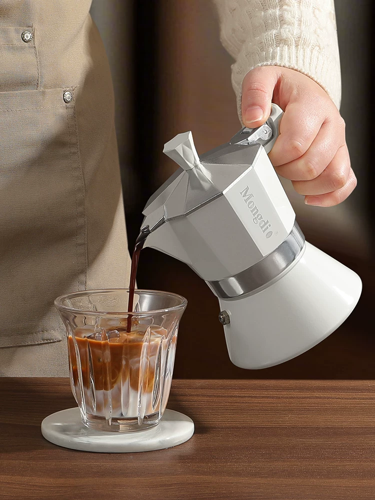 Bộ ấm pha cà phê Mongdio Moka hộp quà tặng máy pha cà phê quà tặng sinh nhật cho bé trai và bé gái tân gia quà cưới quà lưu niệm