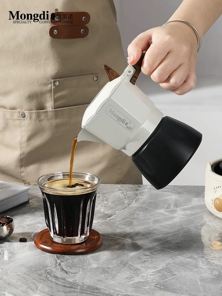 Mongdio bình pha cà phê moka van đôi thế hệ thứ ba 3.0 bình pha cà phê moka tại nhà máy pha cà phê espresso máy pha cà phê thiết bị pha cà phê